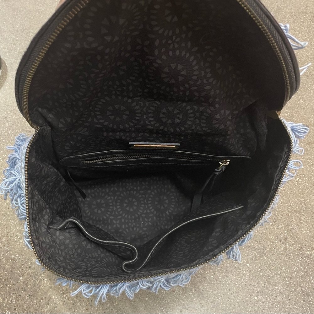 CLEOBELLA Multicolor Fringe Textured Backpack - Picture 9 of 15
